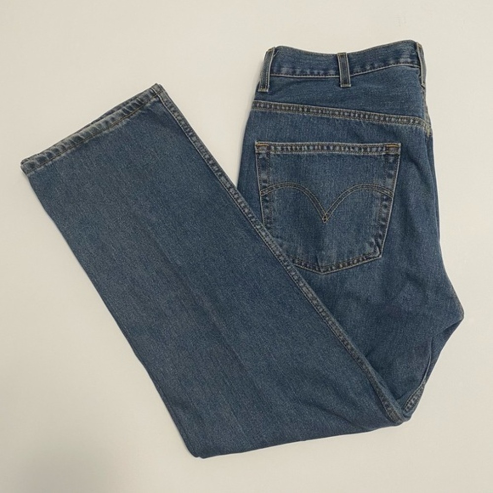 Levi's 505 Regular Fit Straight‎ Leg Denim Blue Jeans 38x30